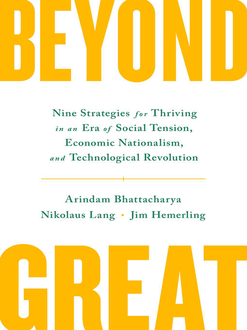 Title details for Beyond Great by Arindam Bhattacharya - Wait list